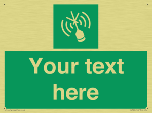 Custom sign safe condition Emergency position beacon